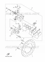 REMKLAUW ACHTER voor Yamaha MT-03 2021