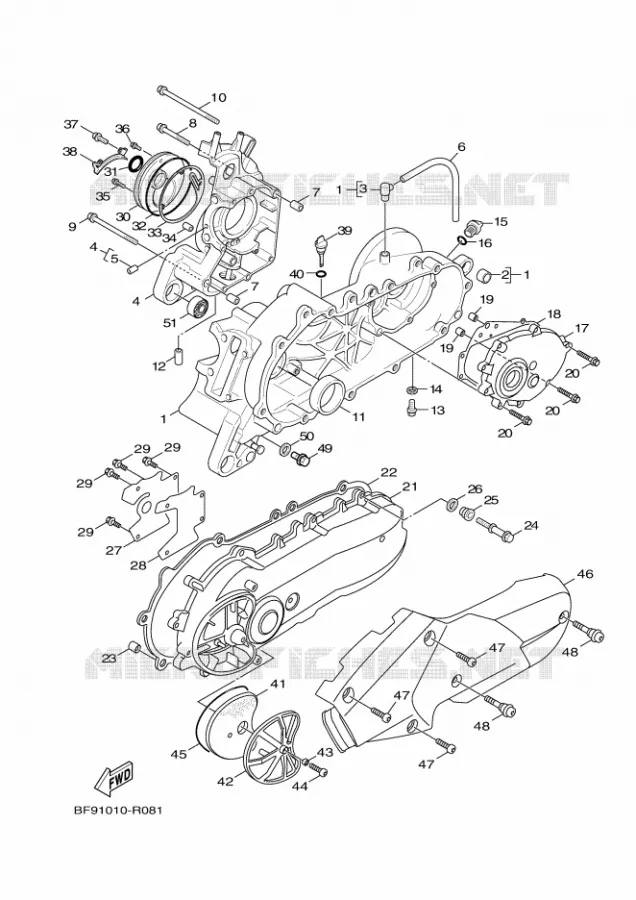 CARTERDELEN Yamaha MOTO 125 2021 BWS  YW125MB/L