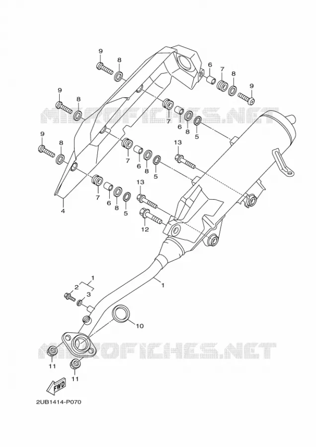UITLAAT Yamaha MOTO 125 2021 BWS  YW125MB/L