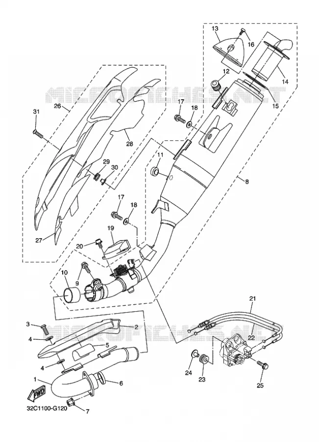 UITLAAT Yamaha MOTO 250 2020 WRR  WR25RL