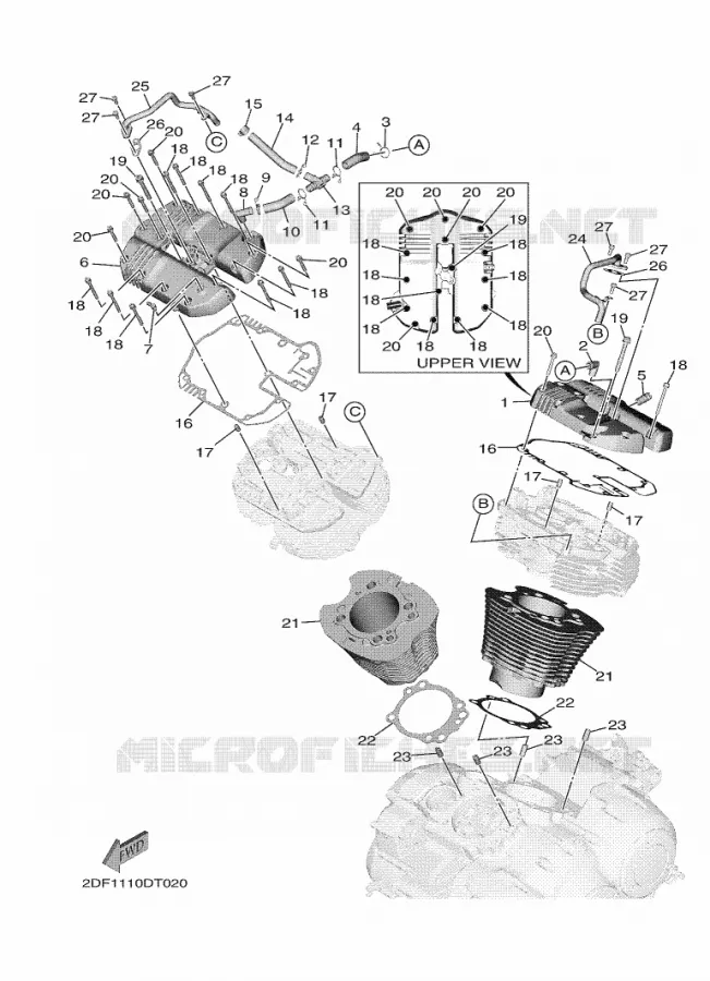CILINDER Yamaha MOTO 1900 2020 STAR VENTURE  XV19FDL / XV1900FDD