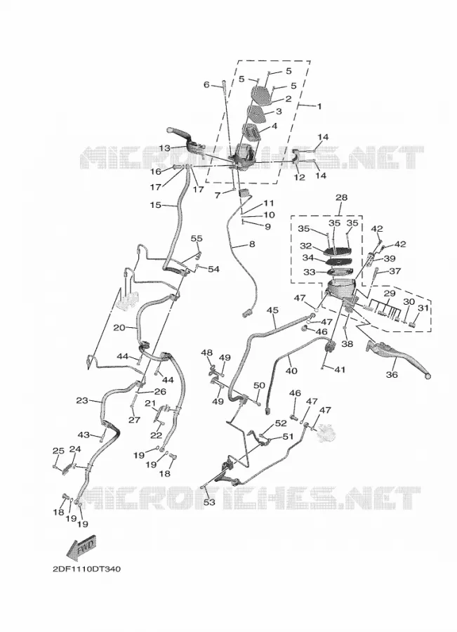REMPOMP VOOR Yamaha MOTO 1900 2020 STAR VENTURE  XV19FDL / XV1900FDD