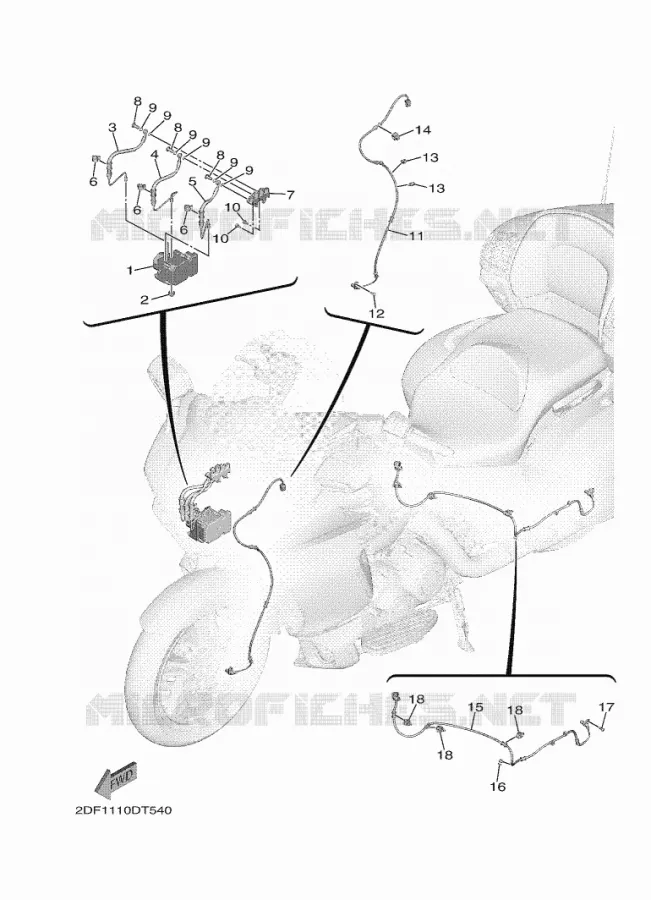 ELECTRISCH 4 Yamaha MOTO 1900 2020 STAR VENTURE  XV19FDL / XV1900FDD