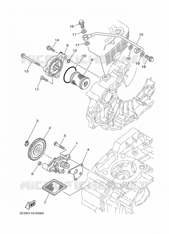 OLIEPOMP Yamaha MOTO 250 2020 XT  XT250L2