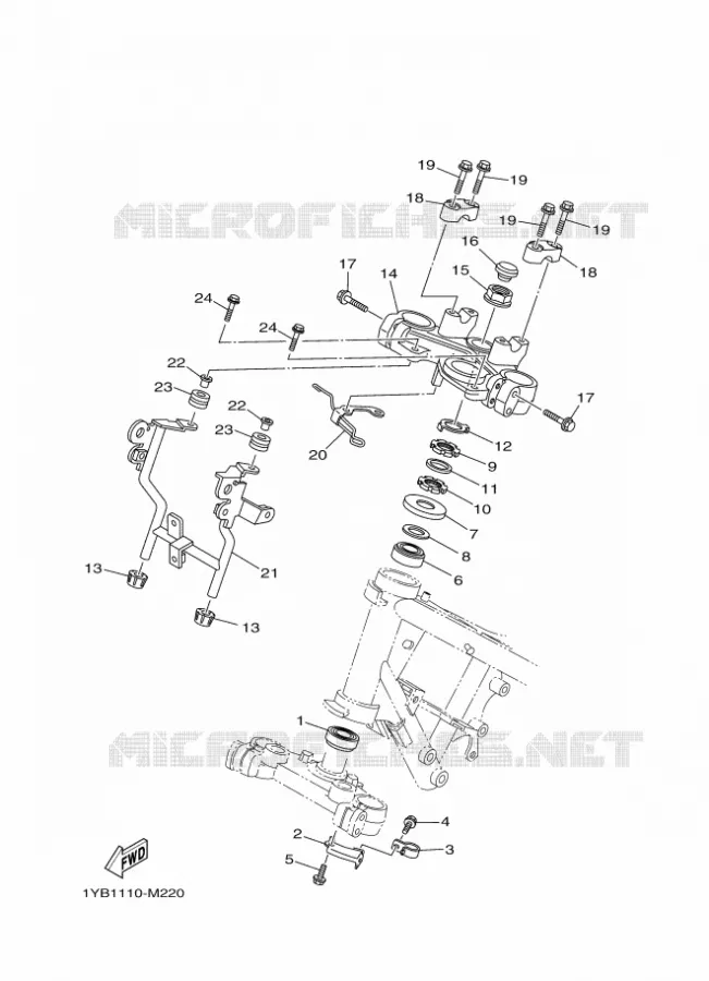 STUUR Yamaha MOTO 250 2020 XT  XT250L2