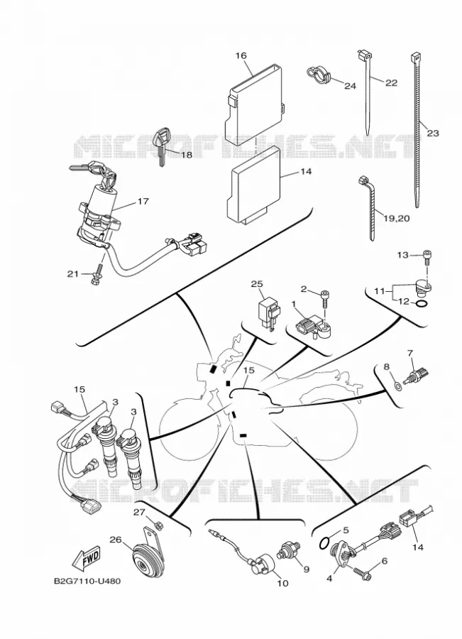 ELECTRISCH 2 Yamaha MOTO 700 2020 XSR  MTM690