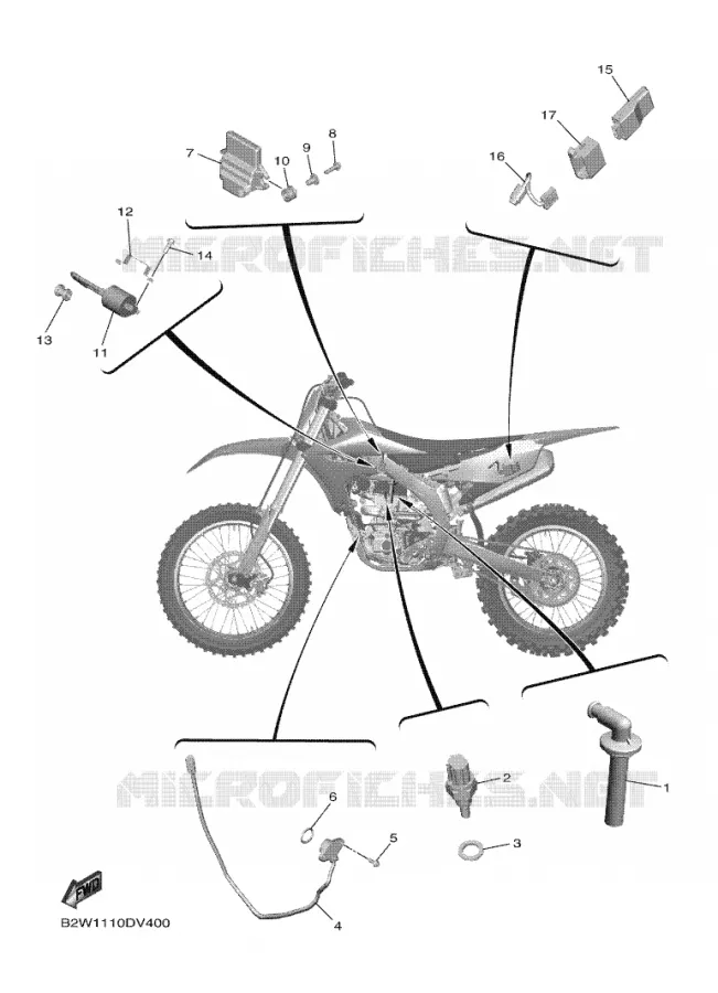 ELECTRISCH 1 Yamaha MOTO 450 2020 YZF  YZ450F