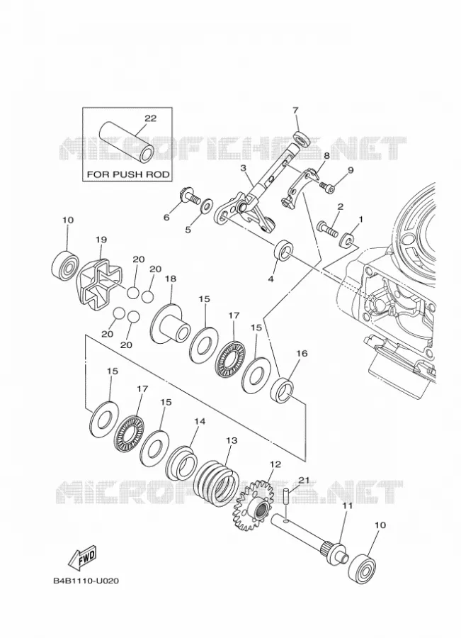 UITLAATKLEP Yamaha MOTO 85 2020 YZ  YZ85L