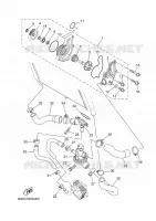 WATERPOMP / SLANGEN voor Yamaha TRACER 900 2020