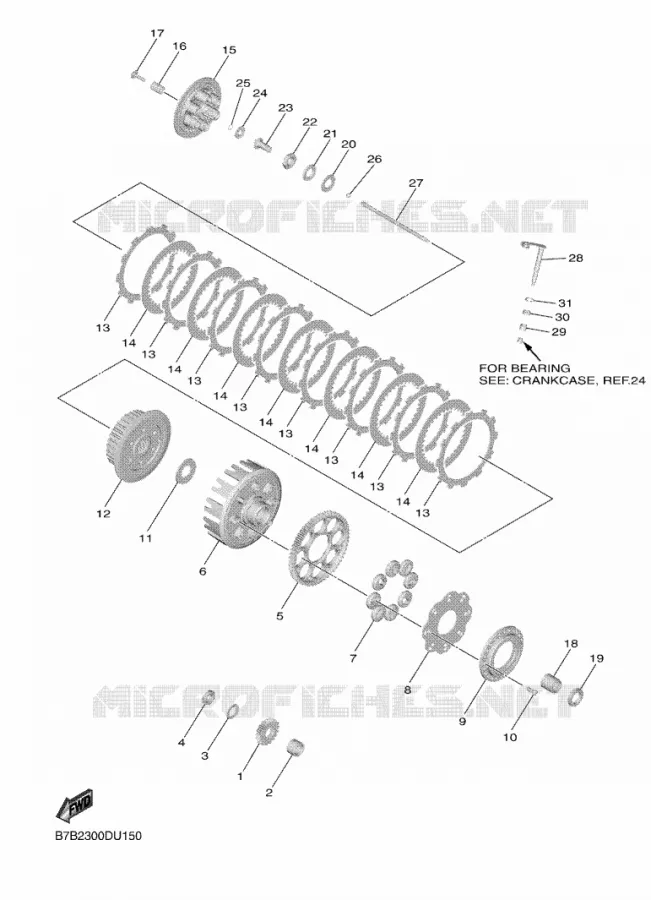STARTMOTOR KOPPELINGS Yamaha MOTO 250 2020 YZF  YZ250F