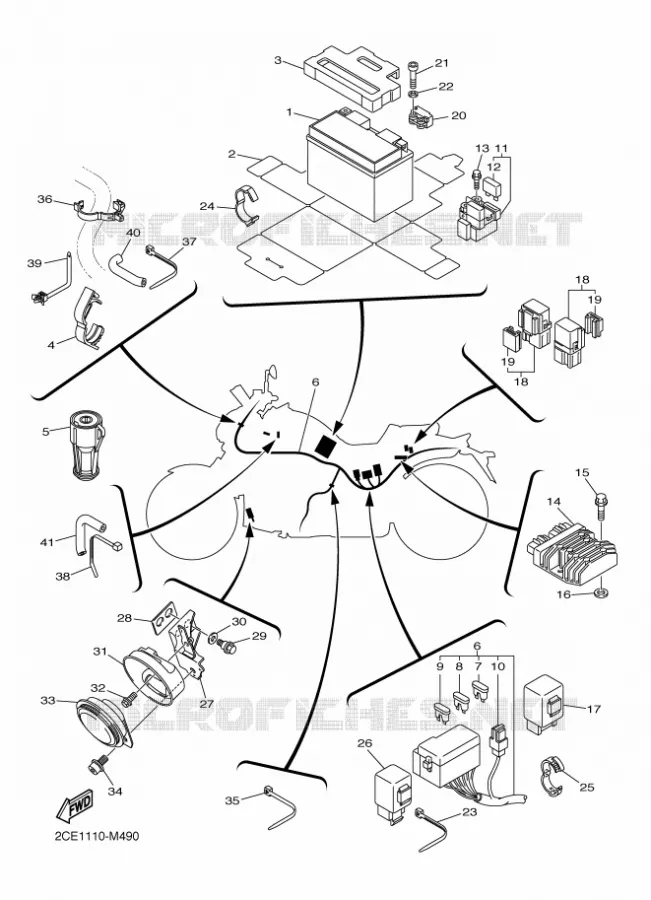 ELECTRISCH 2 Yamaha MOTO 1700 2020 VMAX  VMX17AL / VMX17