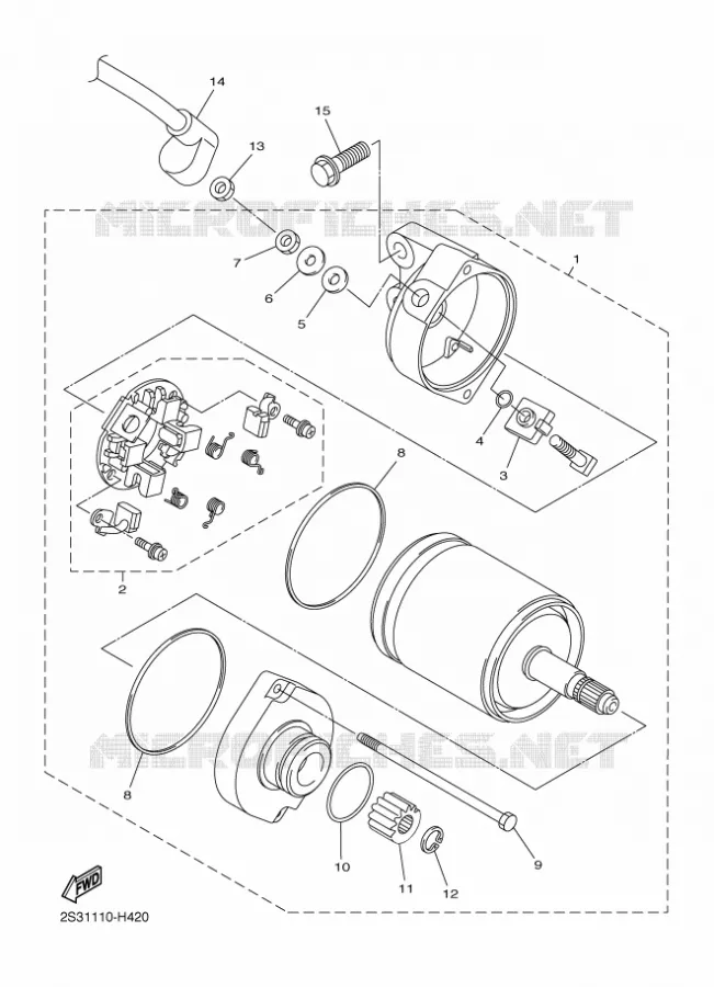 STARTMOTOR Yamaha MOTO 1700 2020 VMAX  VMX17AL / VMX17