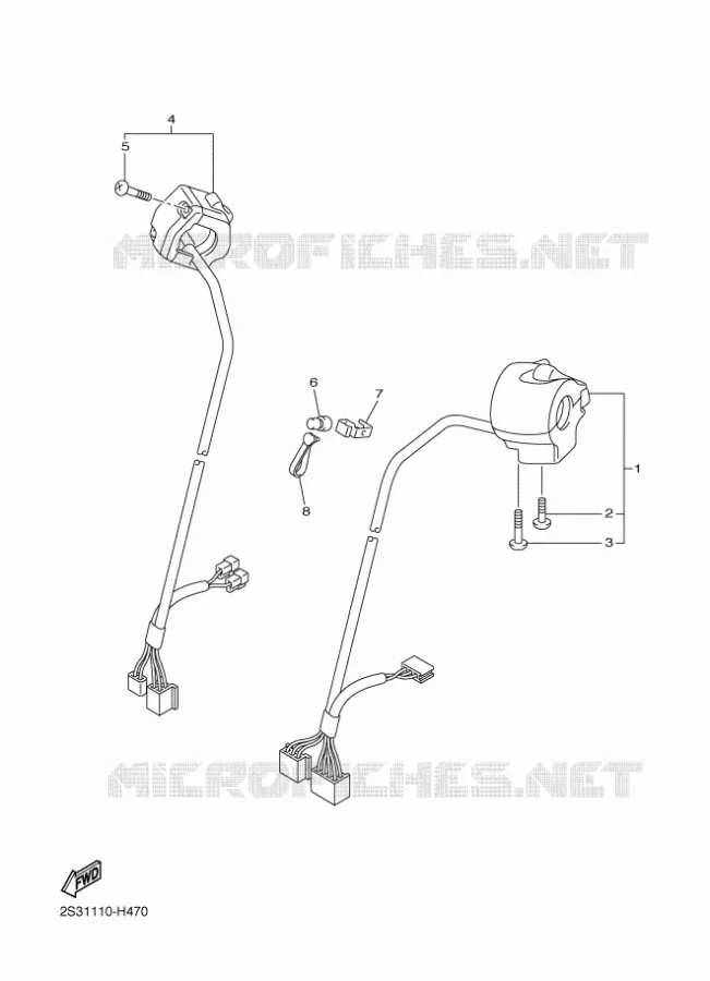 STUURSCHAKELAAR / HEVEL Yamaha MOTO 1700 2020 VMAX  VMX17AL / VMX17