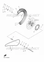 ACHTERWIEL voor Yamaha YZ 250 FX 2020