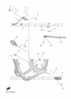 STANDAARD / VOETSTEUN voor Yamaha YZ 250 FX 2020