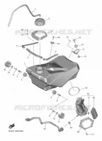 BENZINE TANK voor Yamaha YZ 250 FX 2020