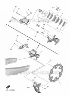 REMKLAUW ACHTER voor Yamaha YZ 250 FX 2020