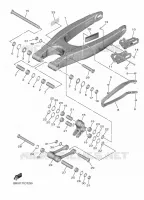 ACHTERBRUG voor Yamaha YZ 250 FX 2020