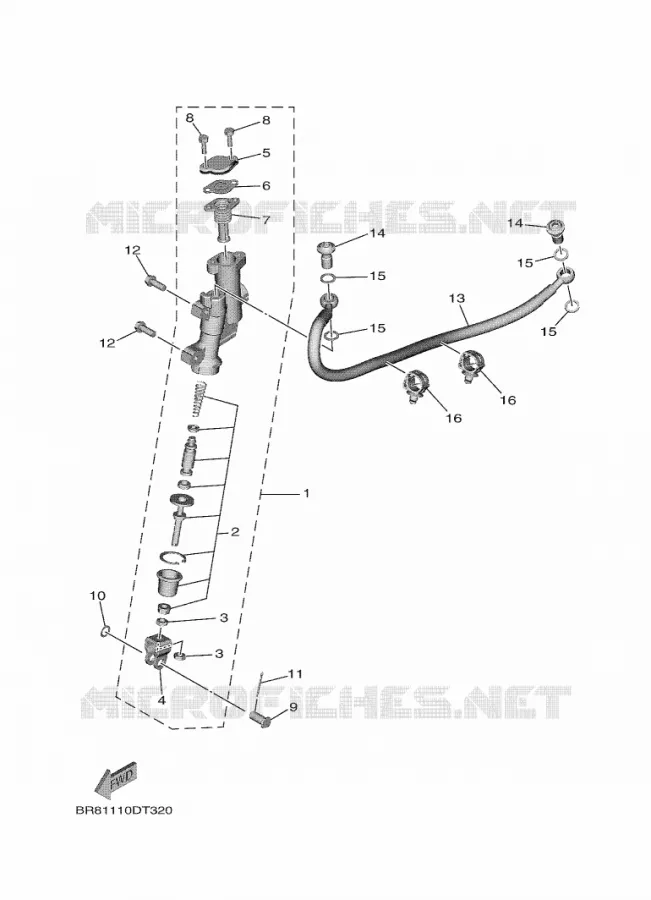 REMPOMP ACHTER Yamaha MOTO 65 2020 YZ  YZ65