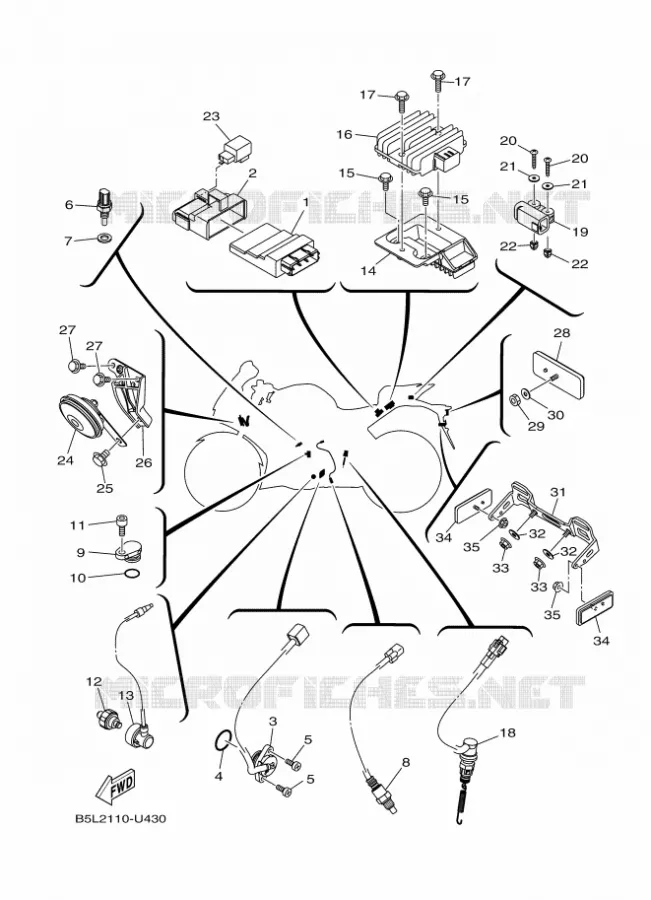 ELECTRISCH 2 Yamaha MOTO 300 2020 R3  YZFR3AL / YZF320-A