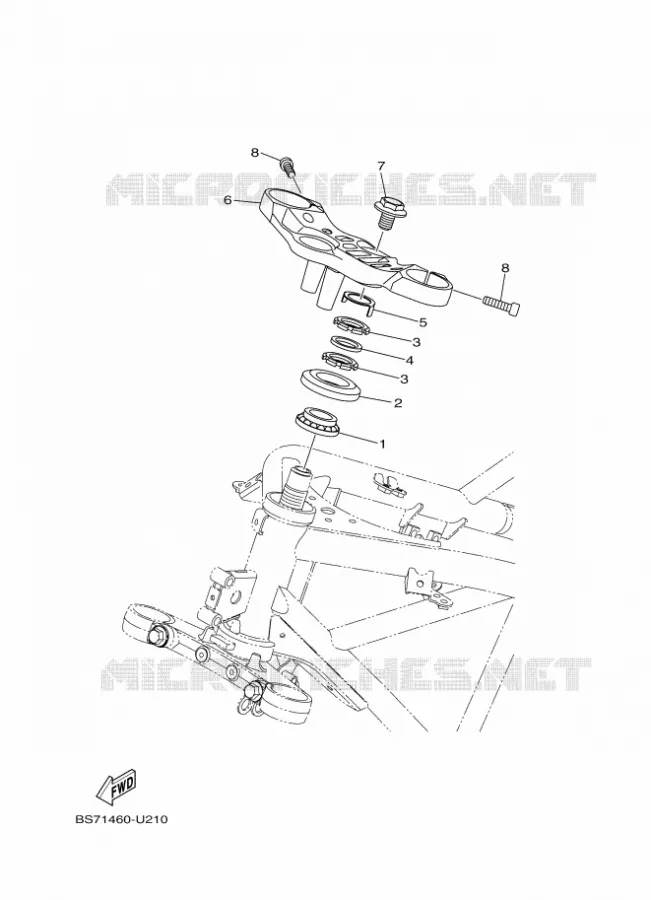 STUUR Yamaha MOTO 300 2020 R3  YZFR3AL / YZF320-A