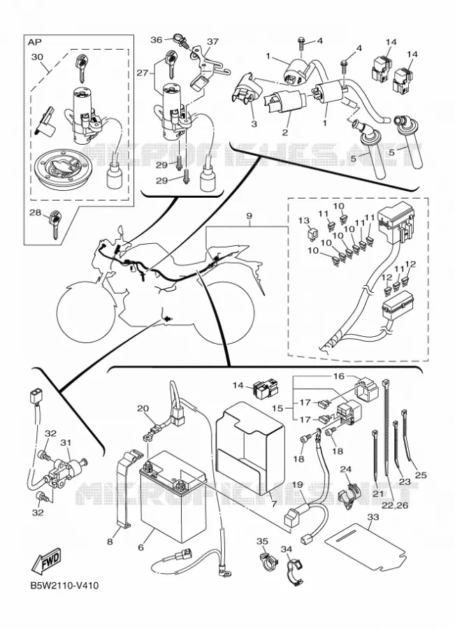 ELECTRISCH 1 Yamaha MOTO 300 2020 MT  MT03AL / MTN320-A