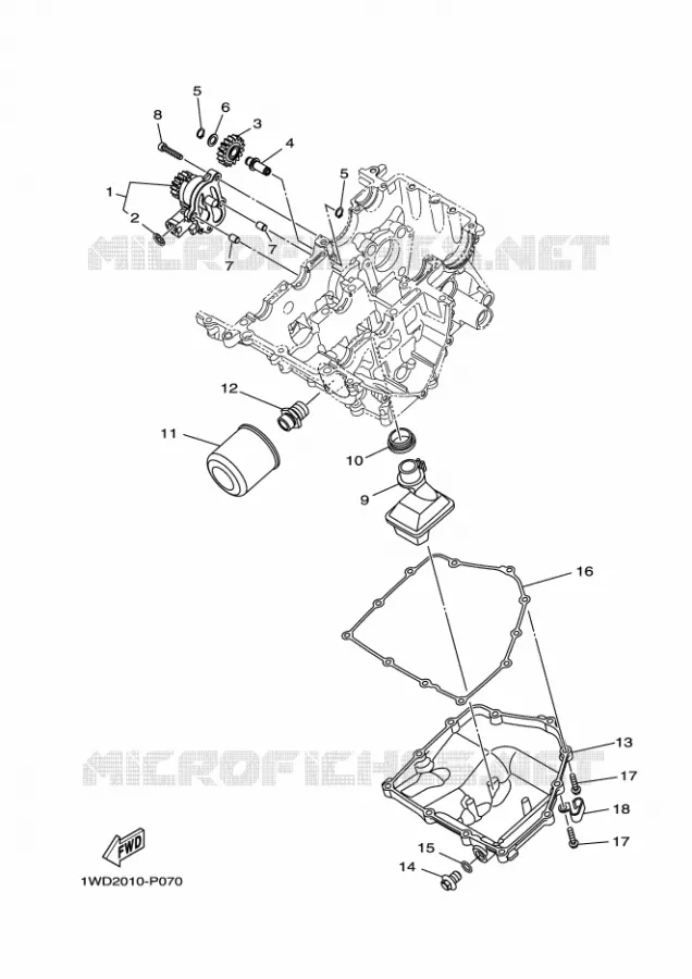 OLIEPOMP Yamaha MOTO 300 2020 MT  MT03AL / MTN320-A