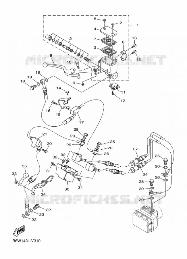REMPOMP VOOR Yamaha MOTO 300 2020 MT  MT03AL / MTN320-A