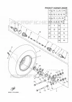 ACHTERWIEL 2 voor Yamaha KODIAK 700 2024