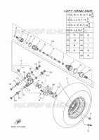 ACHTERWIEL voor Yamaha KODIAK 700 2024
