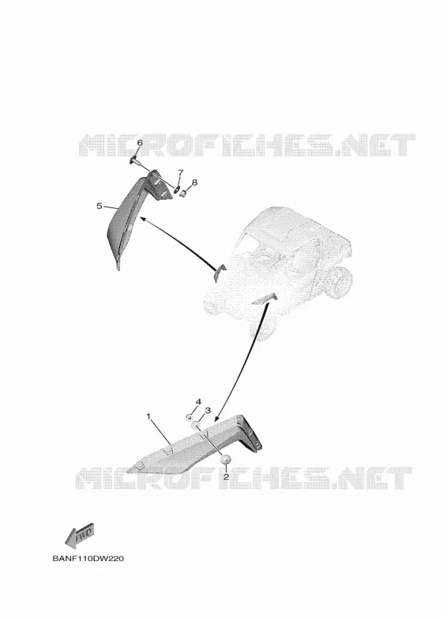 SPATBORD Yamaha SIDE BY SIDE 850 2024 WOLVERINE  YX85EPAR / YXE850EN