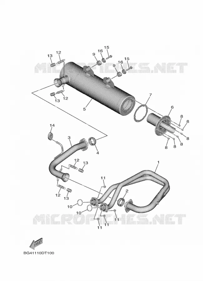 UITLAAT Yamaha SIDE BY SIDE 850 2024 WOLVERINE  YX85FPAR / YXF850E