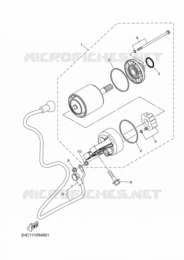 STARTMOTOR Yamaha SIDE BY SIDE 1000 2024 YXZ  YX10ZXPSR / YXZ1000ETS