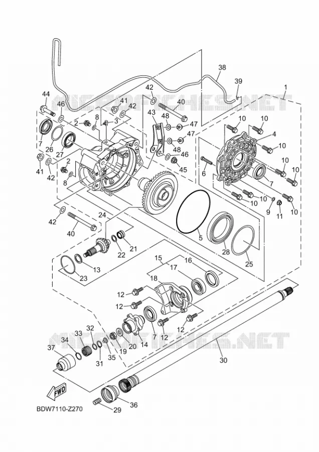 AANDRIJFAS Yamaha SIDE BY SIDE 1000 2024 YXZ  YX10ZXPSR / YXZ1000ETS