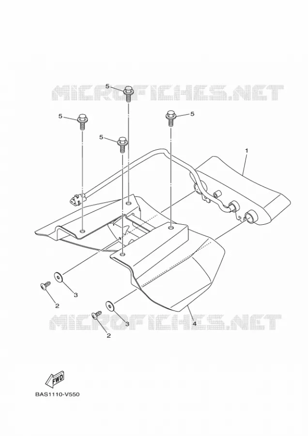 ACHTERLICHT Yamaha SIDE BY SIDE 1000 2024 YXZ  YX10ZXPSR / YXZ1000ETS