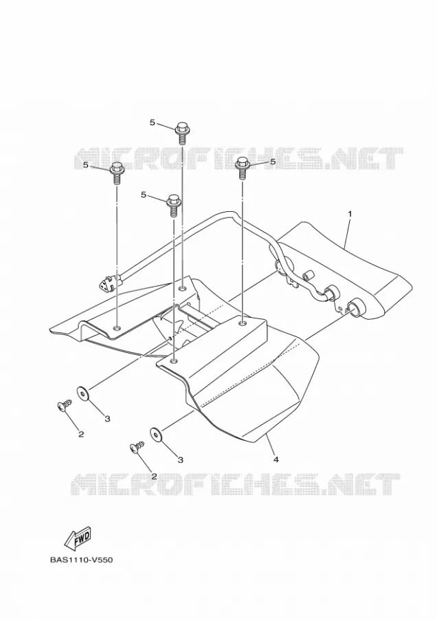 ACHTERLICHT Yamaha SIDE BY SIDE 1000 2024 YXZ  YX10ZXPAR / YXZ1000ET