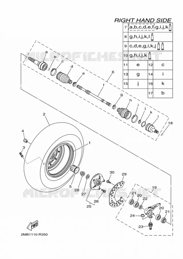 WIEL VOOR 2 Yamaha SIDE BY SIDE 700 2024 VIKING  YX70MPR / YXM700E