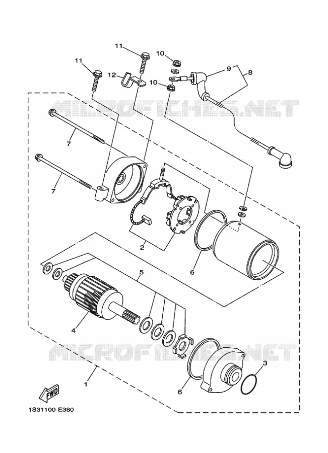 STARTMOTOR Yamaha QUAD 700 2024 RAPTOR  YF70RSR / YFM700R