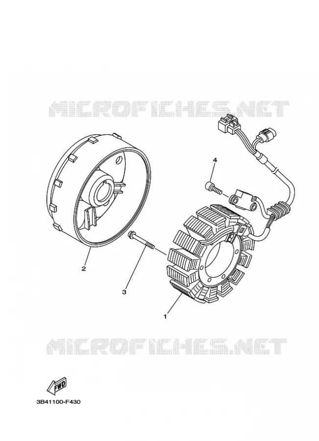 DYNAMO Yamaha QUAD 700 2024 GRIZZLY  YF70GPAR / YFM700FWAD
