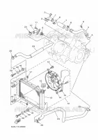 RADIATEUR / SLANG voor Yamaha KODIAK 450 EPS SE 2024