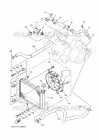 RADIATEUR / SLANG voor Yamaha KODIAK 450 2024