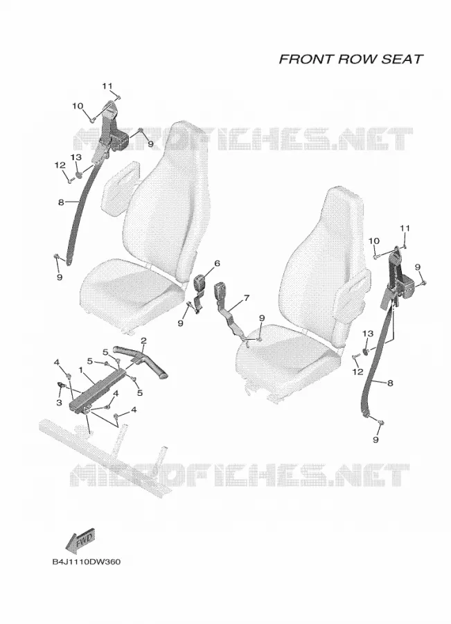 ZADEL 2 Yamaha SIDE BY SIDE 1000 2023 WOLVERINE  YX10FRPLP / YXF1000EWS