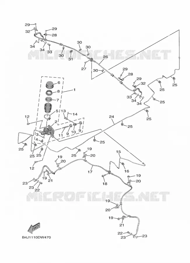 POMP Yamaha SIDE BY SIDE 1000 2023 WOLVERINE  YX10FRPLP / YXF1000EWS