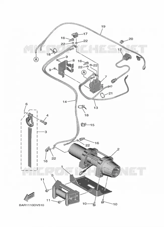 LIER Yamaha SIDE BY SIDE 850 2023 WOLVERINE  YX85EPSP / YXE850ENS