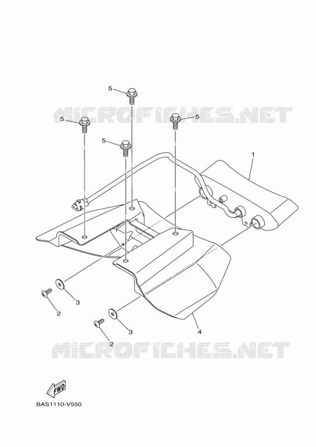 ACHTERLICHT Yamaha SIDE BY SIDE 1000 2023 YXZ  YX10ZXPSP / YXZ1000ETS