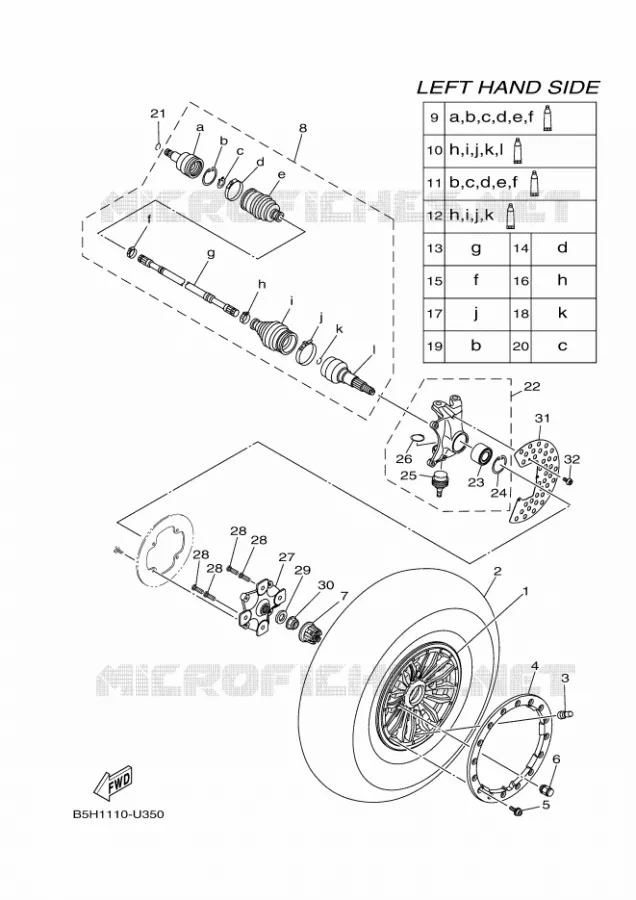 VOORWIEL Yamaha SIDE BY SIDE 1000 2023 YXZ  YX10ZXPSP / YXZ1000ETS