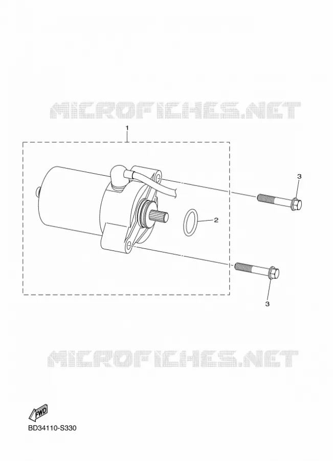 STARTMOTOR Yamaha QUAD 90 2023 RAPTOR  YF09RP / YFM90R