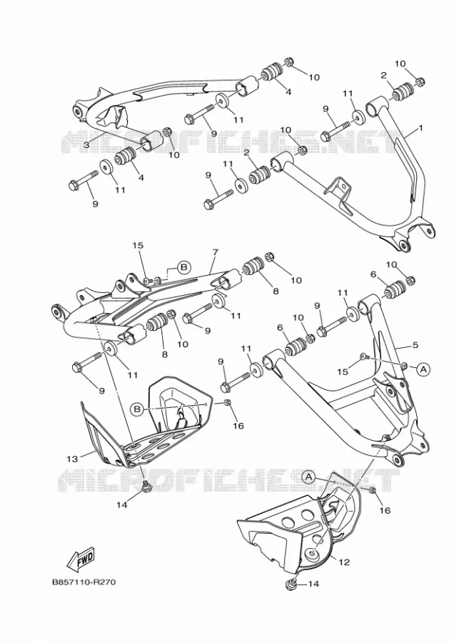 ACHTERBRUG Yamaha SIDE BY SIDE 700 2023 VIKING  YX70MPSP / YXM700ES