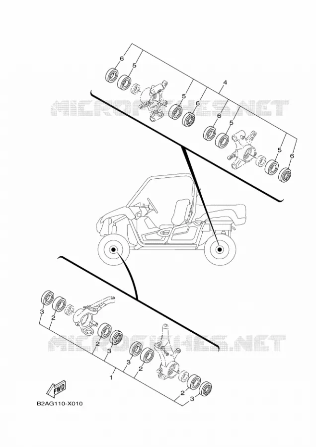 ONDERHOUDSDELEN KIT Yamaha SIDE BY SIDE 700 2023 VIKING  YX70MPSP / YXM700ES