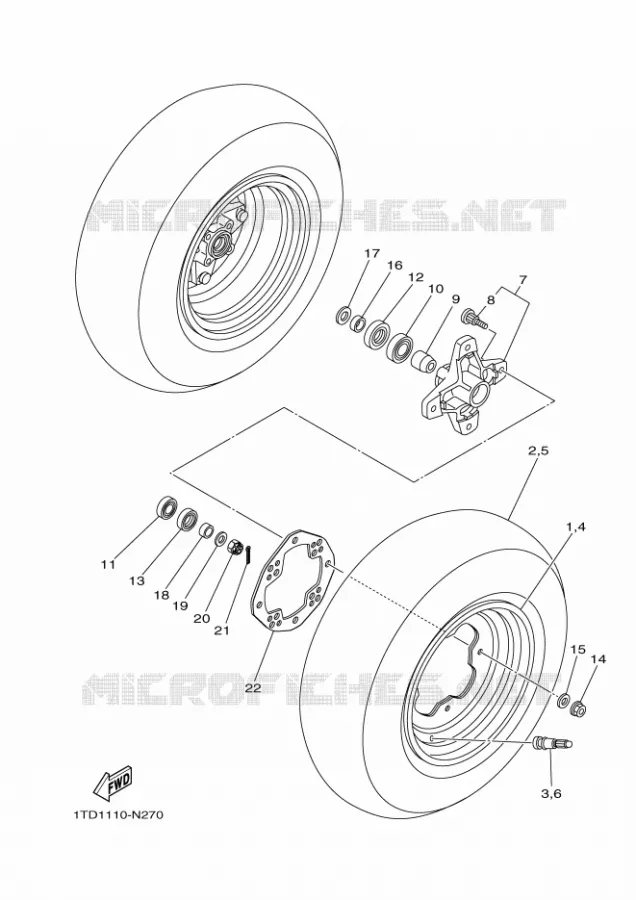 VOORWIEL Yamaha QUAD 450 2023 YFZ  YF45ZP